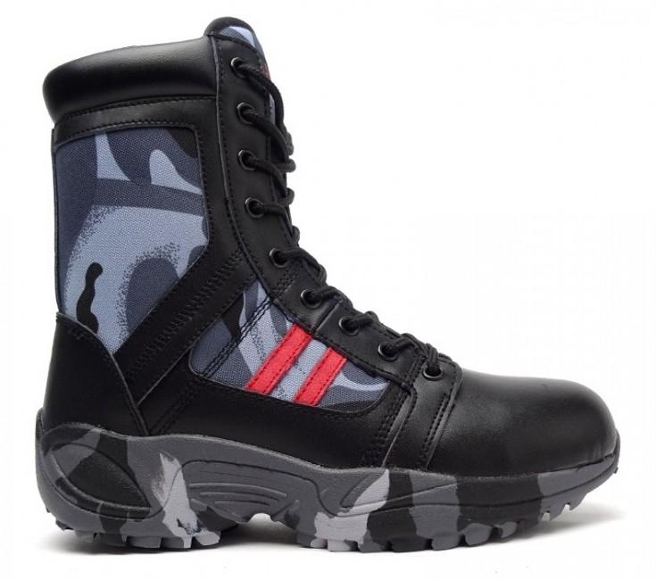 Double Red Shoes Black Camo Red Desert