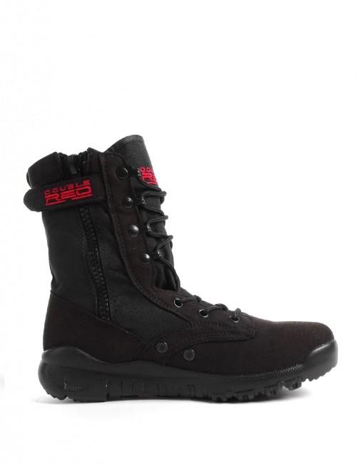 Double Red Shoes Black Red Desert