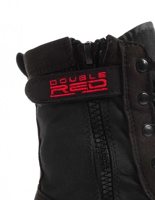 Double Red Shoes Black Red Desert