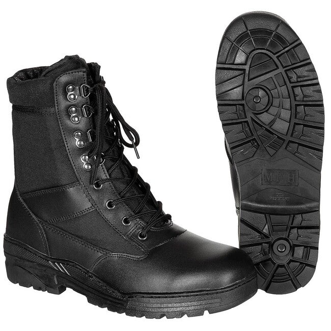 MFH Security Shoes with Rubber Sole, Black