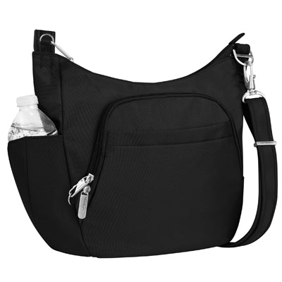 Travelon Taška cez rameno proti krádeži čierna Crossbody Classic Lady