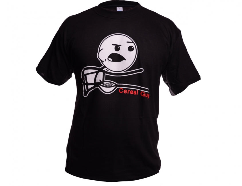 O&T Funny Cereal Guy T-Shirt, Black