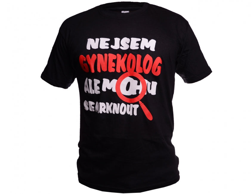 O&T Funny Gynecologist T-Shirt, Black