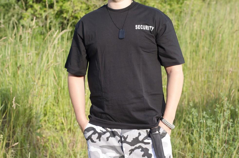 MFH Security T-Shirt 160 g/m², Black