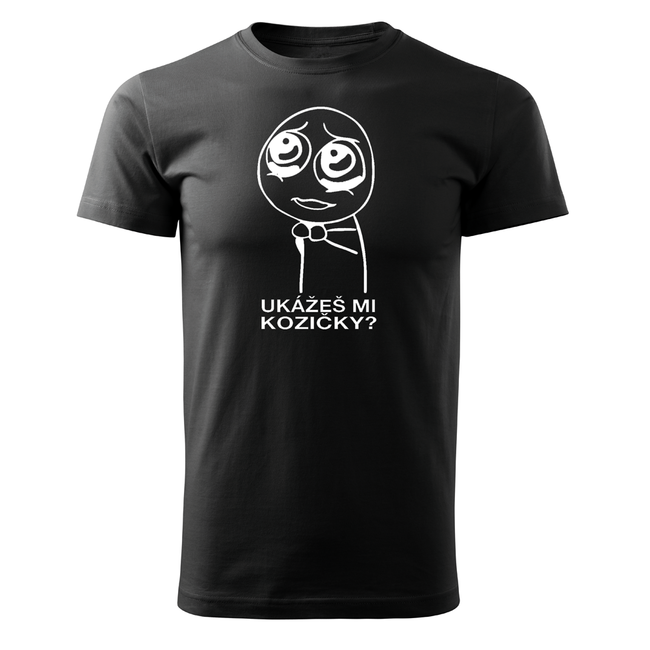 DRAGOWA T-Shirt Short "Show Me Your Goats" 160g/m2, Black