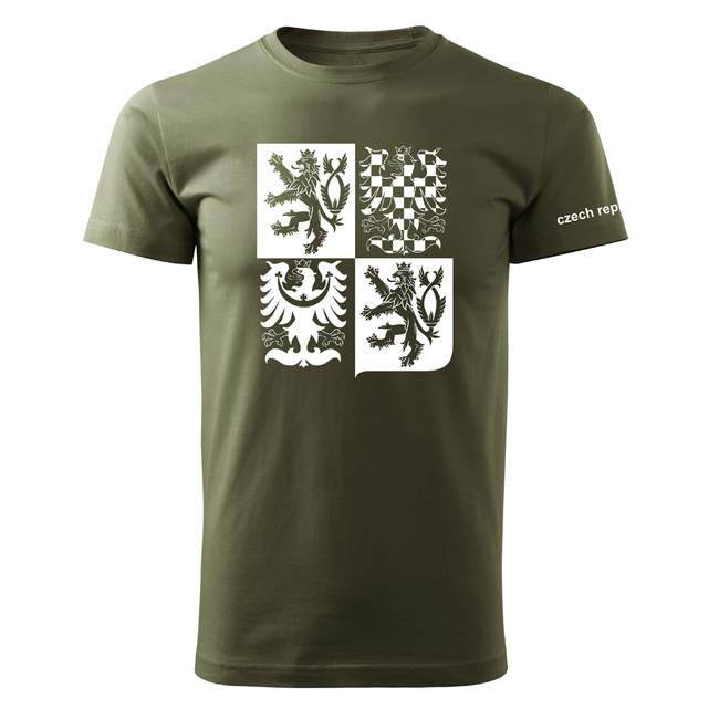 DRAGOWA Short Czech Large Emblem T-Shirt 160 g/m², Red