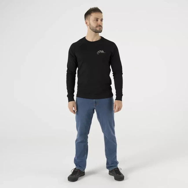 Helikon-Tex Long Sleeve T-Shirt with Logo, Black