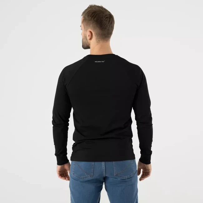 Helikon-Tex Long Sleeve T-Shirt with Logo, Black