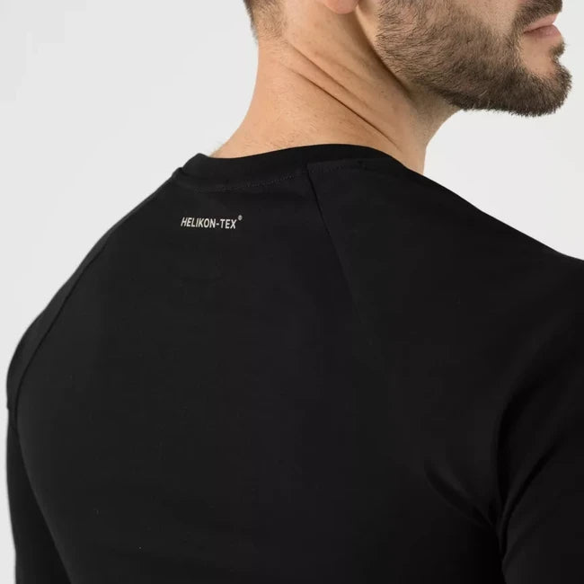 Helikon-Tex Long Sleeve T-Shirt with Logo, Black