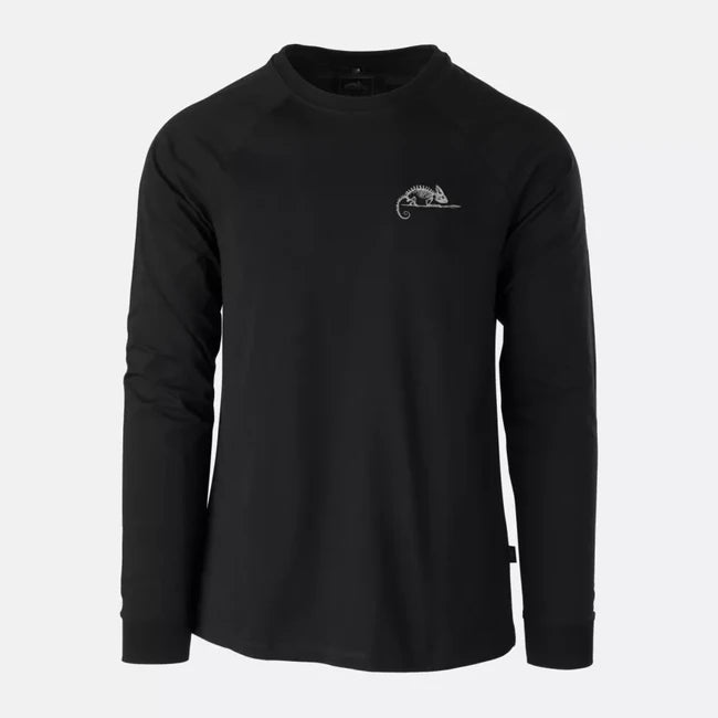 Helikon-Tex Long Sleeve T-Shirt with Logo, Black