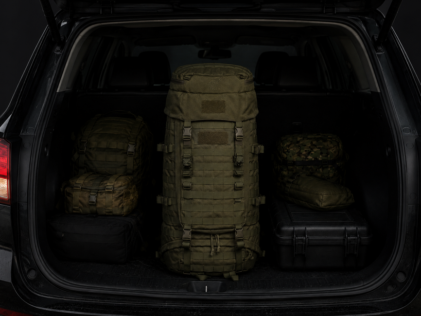Σακίδιο πλάτης Tasmanian Tiger Base Pack 60 FO IRR, σε χρώμα γκρι-λαδί