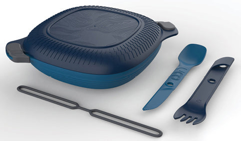 UCO ECO Dinnerware Set 5-Piece, Blue-Black