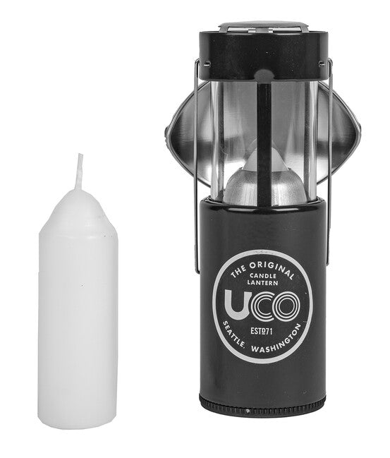 UCO Candle Lantern Set with Reflector and Neoprene Case, Black