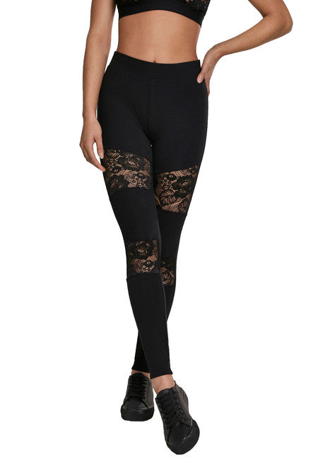 Urban Classics Women's Laces Inset Leggings
