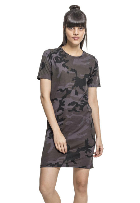 Urban Classics Women's Camouflage Dress, Dark Camo