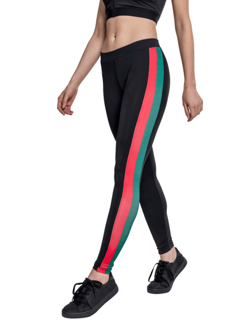 Urban Classics Women's Leggings Side Stripe, Black