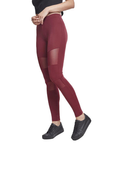 Urban Classics Women's Leggings Tech Mesh, Port