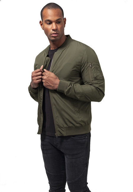 Urban Classics Light Bomber Jacket, Olive