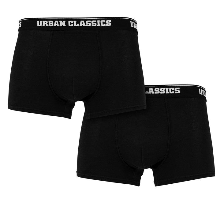 Urban Classics Men's Boxers, 2-Pack, Black