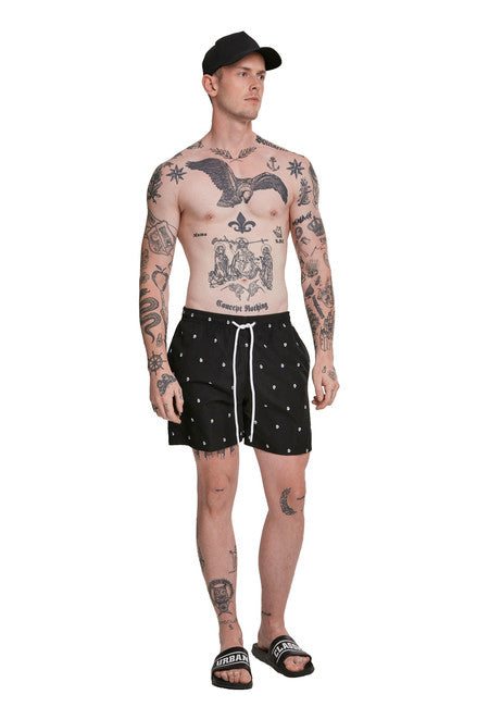 Urban Classics Men's Swim Shorts, Skull