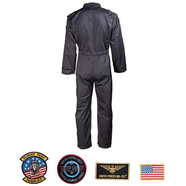 Mil-Tec Flight Overall Suit, Black
