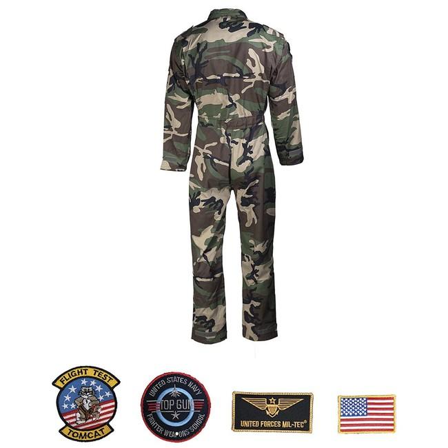 Mil-Tec Flight Overall, Children's, with Patches