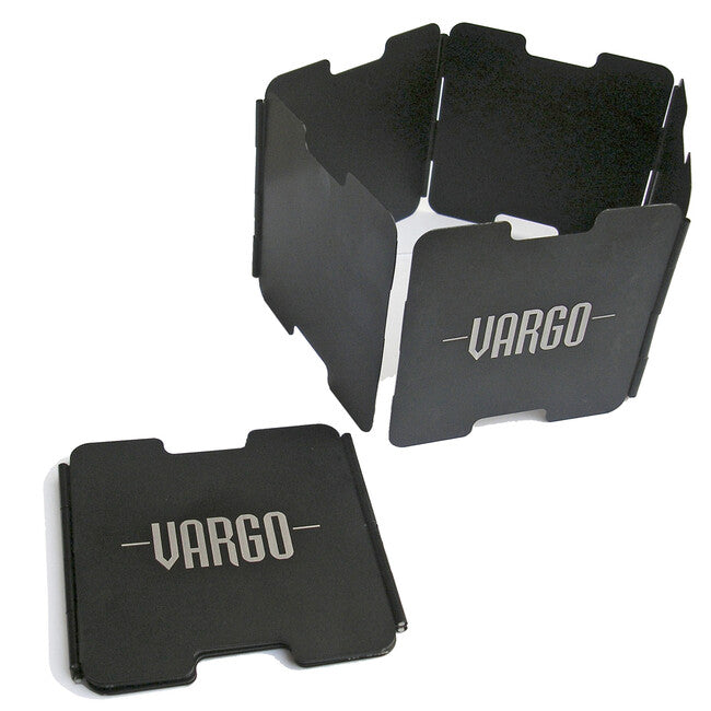 Vargo Aluminum Windscreen with Stand for Alcohol Stove, Black