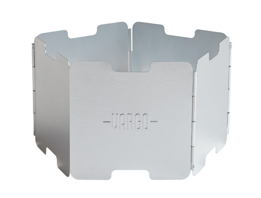 Vargo Aluminum Windscreen with Stand for Alcohol Stove, Silver