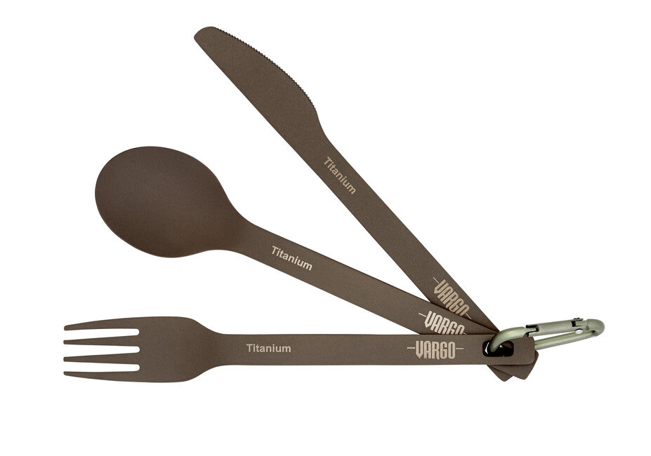 Vargo ULV Titanium Utensil Set, Matte