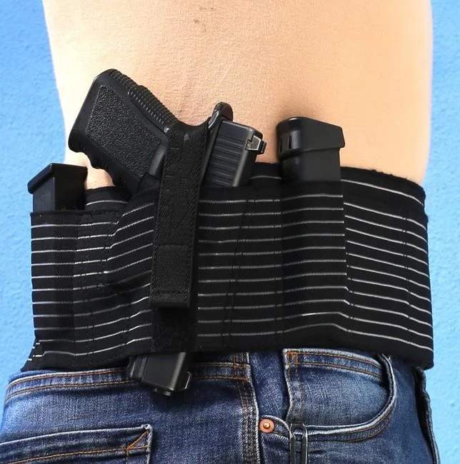 Falco B103 Concealment Belt, Black, Left-Handed