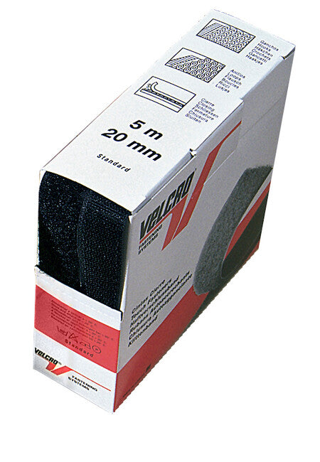 Velcro Hook and Fleece Suchý zips čierny 5 m