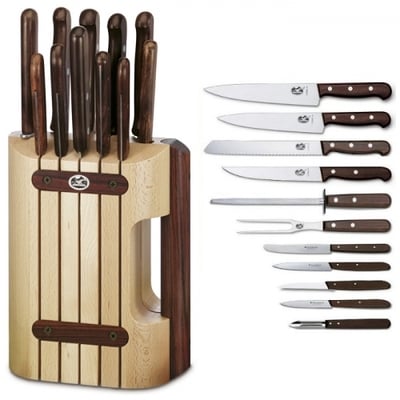 Victorinox 11-dielny blok nožov Palisander