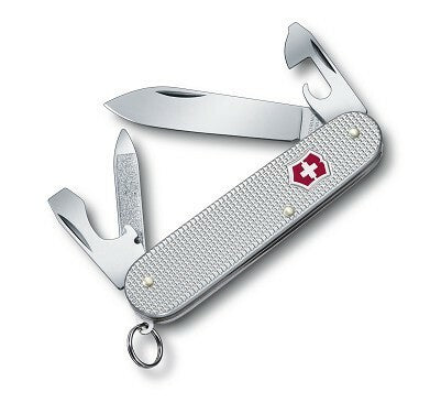 Victorinox Cadet Alox Multitool, Silver Knife, 9 Functions