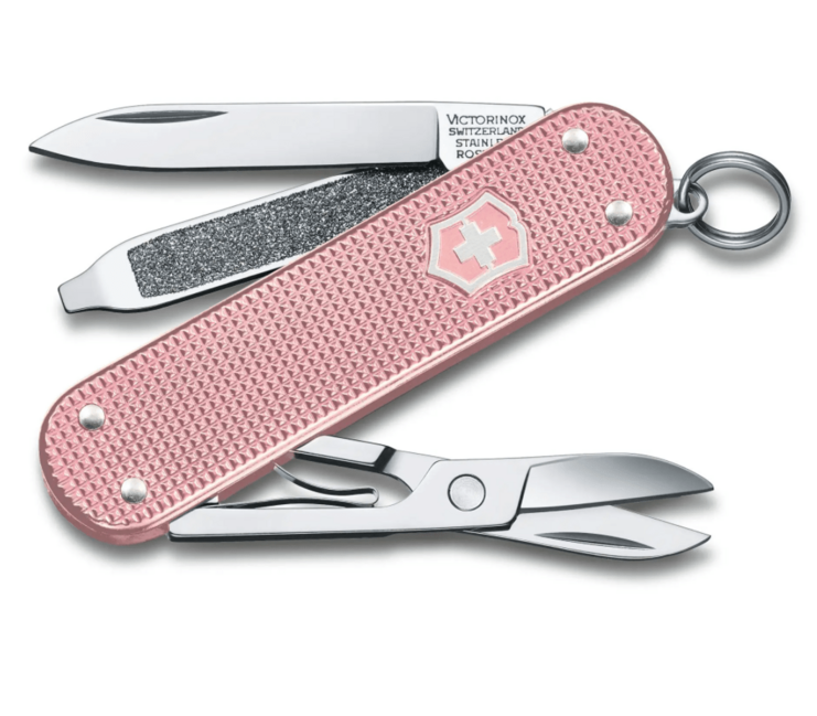 Victorinox Classic Colors Alox Cotton Candy Multitool, Pink, 58mm Knife, 5 Functions