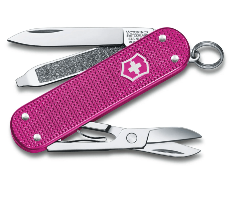 Victorinox Classic Colors Alox Flamingo Party Multitool, Pink, 5 Functions Knife, 58mm