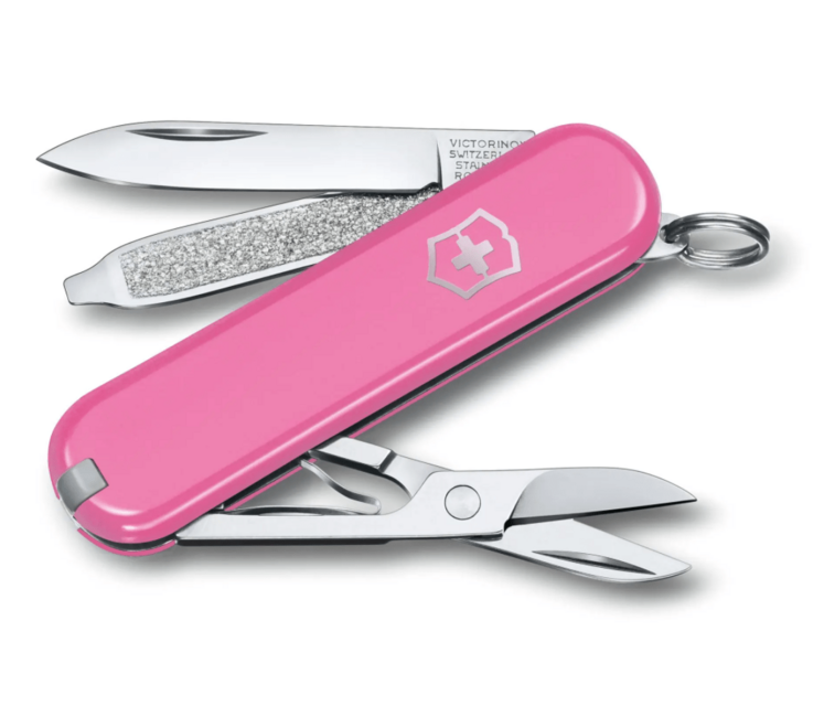 Victorinox Classic SD Colors Cherry Blossom Multitool, Pink Knife, 7 Functions