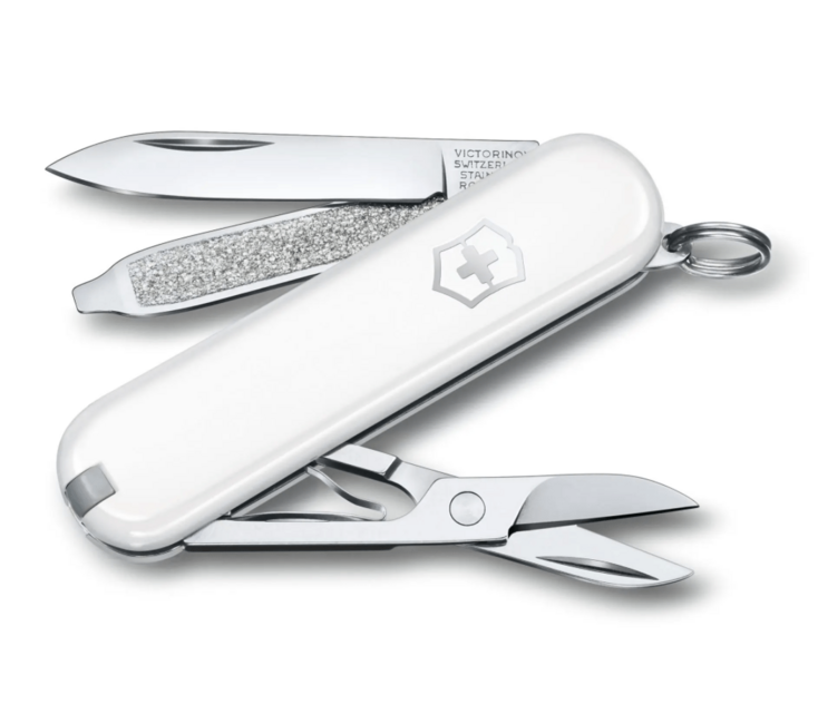 Victorinox Classic SD Falling Snow Multitool, White Knife, 7 Functions