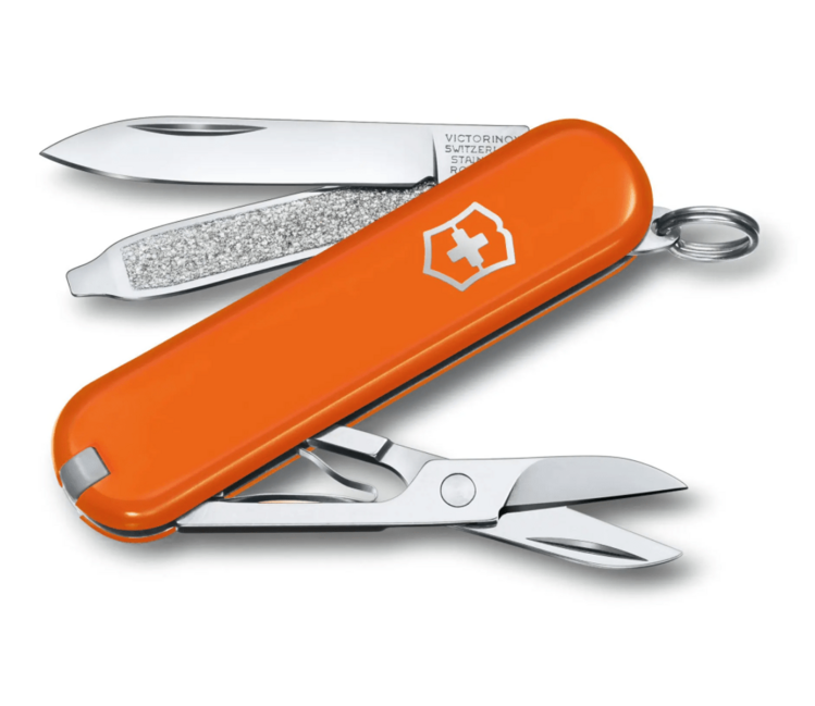 Victorinox Classic SD Colors Mango Tango Multitool, Orange, 7 Functions Knife, Blister