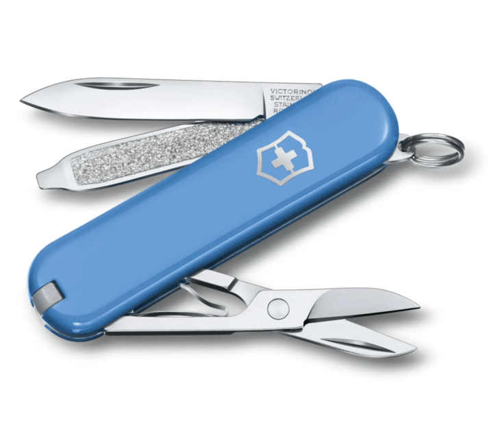 Victorinox Classic SD Colors Summer Rain Multitool, Light Blue Knife, 7 Functions