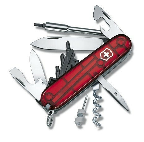 Victorinox CyberTool 29 Multitool 91mm, Transparent Red Knife, 29 Functions