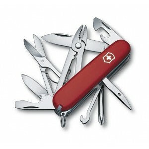Victorinox Deluxe Tinker Multitool 91mm, Red Knife, 17 Functions