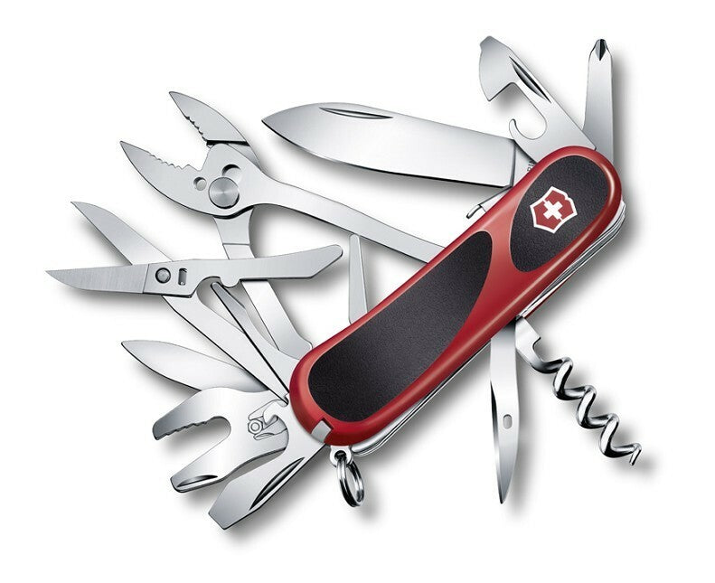 Victorinox EvoGrip S557 Multitool 85 mm, Red-Black Knife, 21 Functions