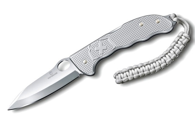 Victorinox Hunter Pro M Alox Hunting Folding Knife 9.3 cm, Silver, Aluminum, Paracord