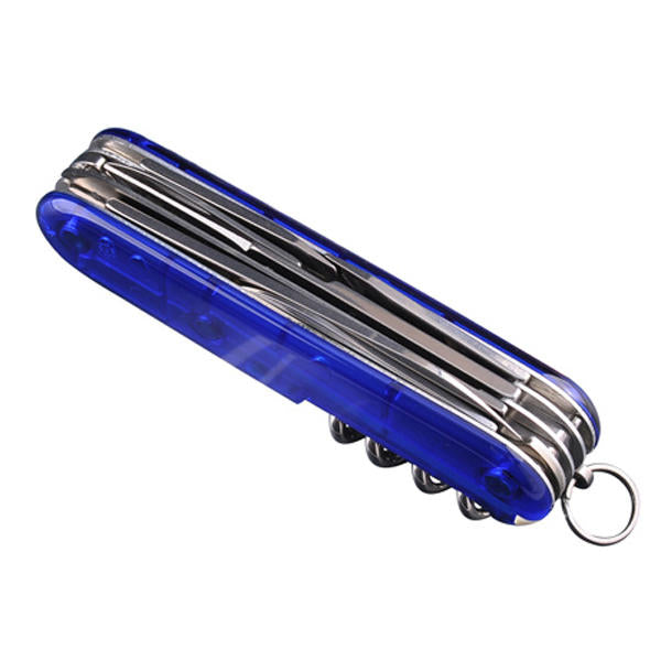 Victorinox Huntsman Pocket Knife 91mm, Transparent Blue