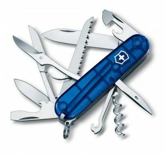 Victorinox Huntsman Multifunctional Knife, Sapphire Blue, 15 Functions, Blister