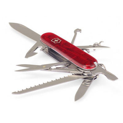 Victorinox Huntsman Pocket Knife, Red, 91mm