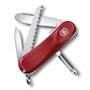 Victorinox Junior 9 Multifunctional Knife for Kids 85mm, Red, 8 Functions