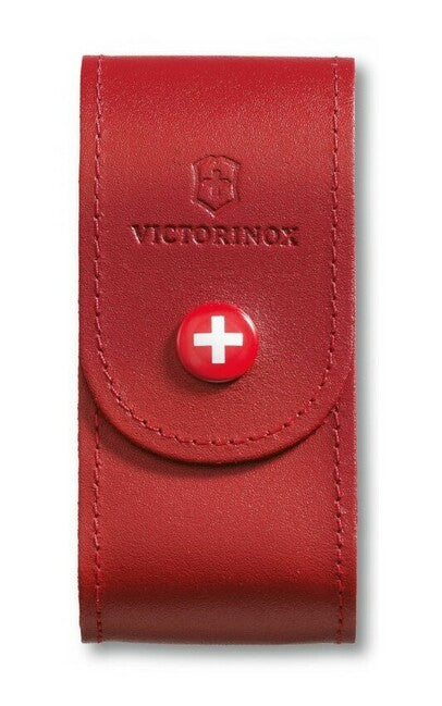 Victorinox Leather Sheath 91mm, Red