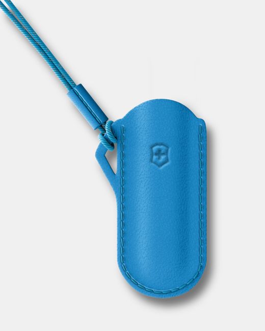 Victorinox Leather Pouch for Pocket Knife, Navy Blue