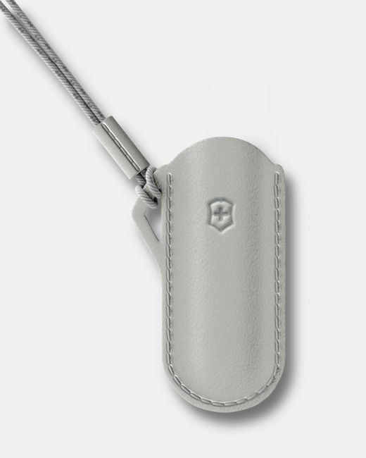 Victorinox Leather Pouch for Pocket Knife, Grey